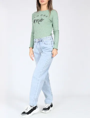 Blugi SHEIN, bleu Albastru