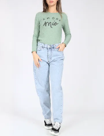 Blugi SHEIN, bleu Albastru