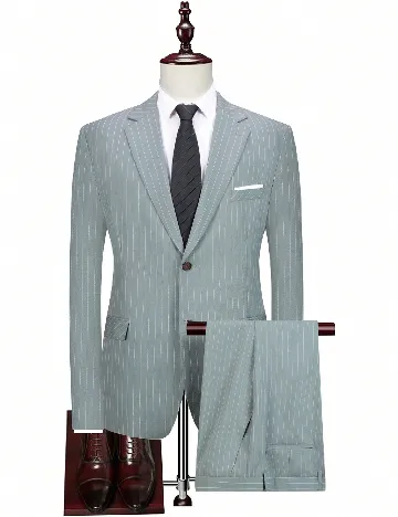 Costum SHEIN Plus Size Men, verde Verde