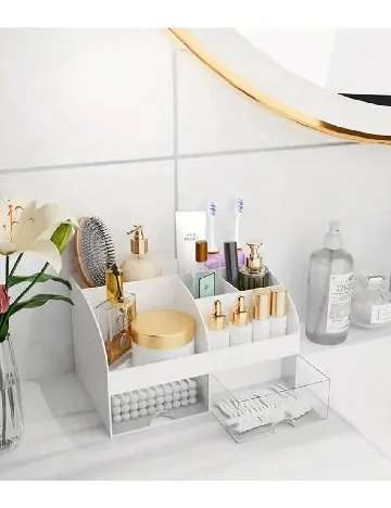 Organizator makeup SHEIN, alb Alb