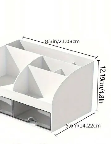 Organizator makeup SHEIN, alb Alb