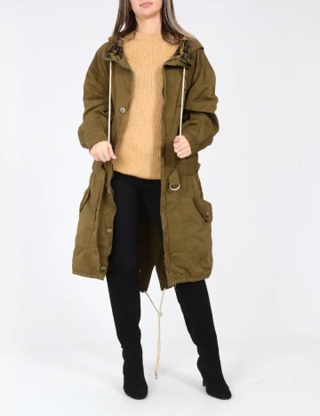 Geaca Zara, kaki Verde