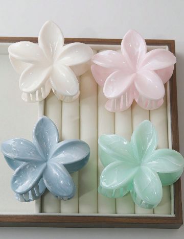 Set clame de par 4 bucati SHEIN, mix culori