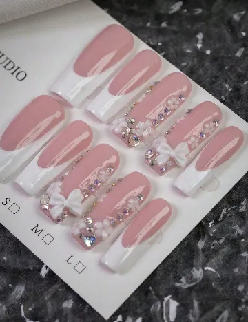 Set unghii false marimea M SHEIN, roz Roz
