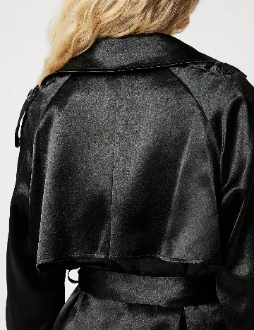 Trench SHEIN, negru Negru