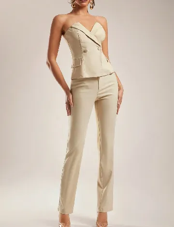 Compleu SHEIN, bej Crem