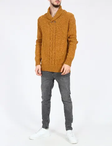 Pulover Pull&Bear, mustar Galben