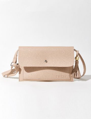 Geanta SHEIN, roz pudra