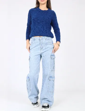 Blugi SHEIN, albastru Albastru