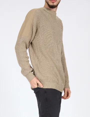 Pulover Bershka, bej Crem