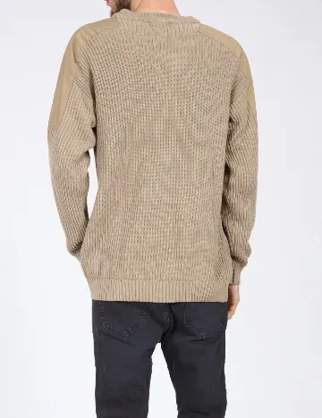 Pulover Bershka, bej Crem