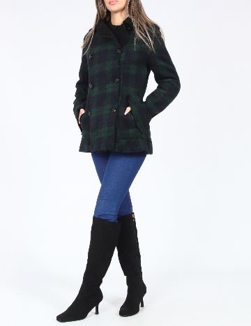 Jacheta Zara, verde/bleumarin