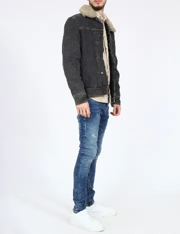 Jacheta Zara, gri inchis Gri