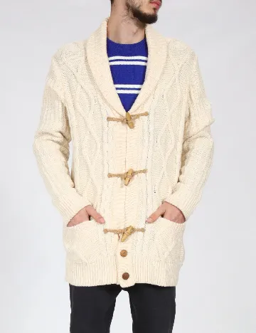 Cardigan Pull&Bear, crem Crem