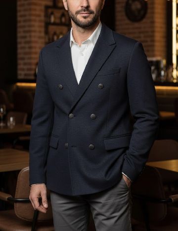 Sacou Zara, bleumarin