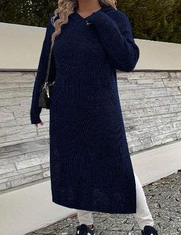 Hanorac SHEIN CURVE, bleumarin