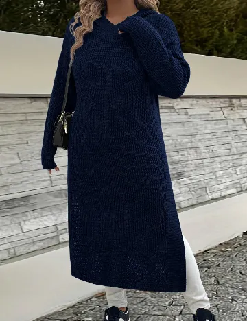 Hanorac SHEIN CURVE, bleumarin Albastru