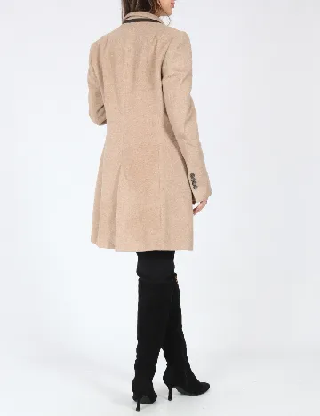 Palton Zara, bej Crem