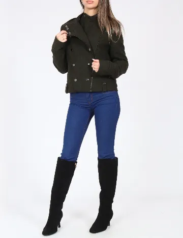 Jacheta Bershka, verde Verde