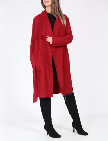 Palton Bershka, rosu