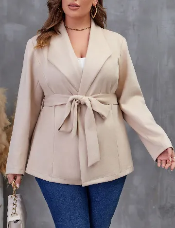 Jacheta SHEIN CURVE, crem Crem