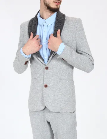 Sacou Bershka, gri Gri