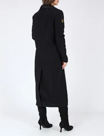 Palton Bershka, negru Negru