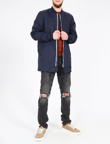 Jacheta Pull&Bear, bleumarin