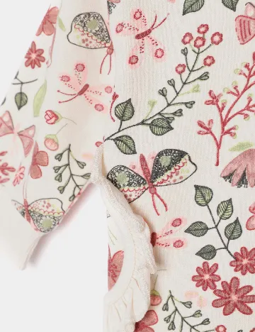 Hanorac Cool Club, floral print Floral print