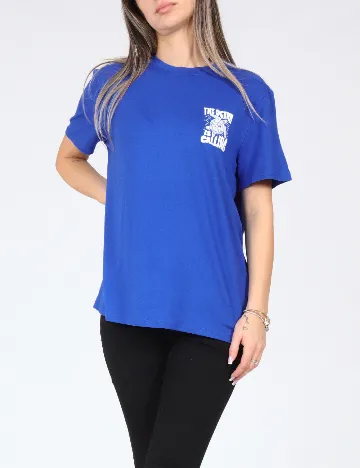 Tricou SHEIN, albastru Albastru