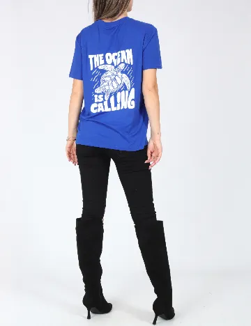 Tricou SHEIN, albastru Albastru