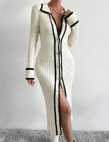 Rochie lunga SHEIN, ecru