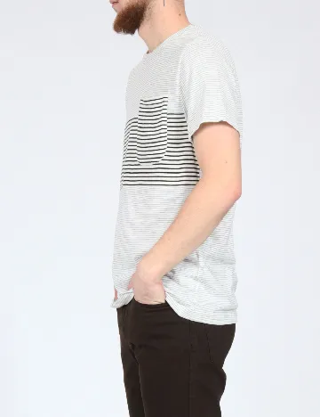 Tricou Pull&Bear, alb/negru Alb