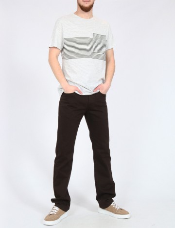 Tricou Pull&Bear, alb/negru