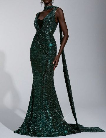 Rochie lunga SHEIN, verde