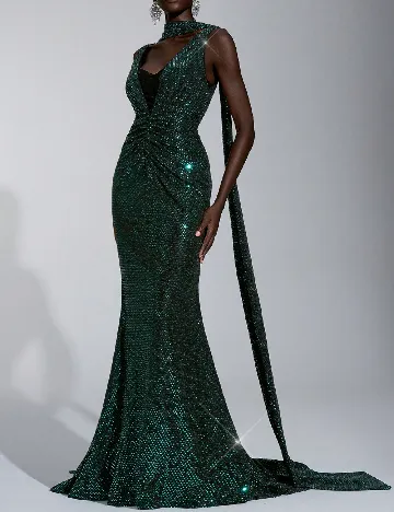 Rochie lunga SHEIN, verde Verde