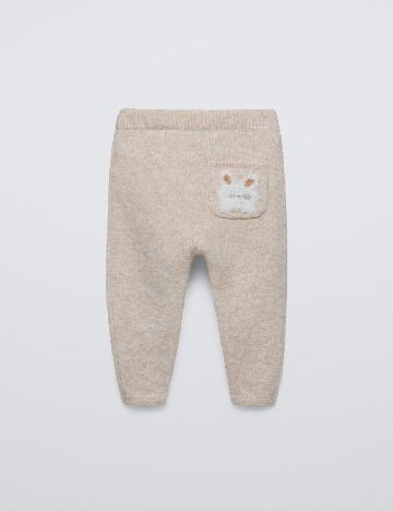 Pantaloni Zara, crem