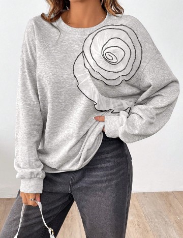 Bluza Oversize SHEIN, gri