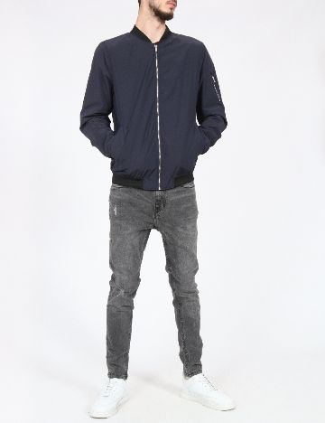 Jacheta Pull&Bear, bleumarin