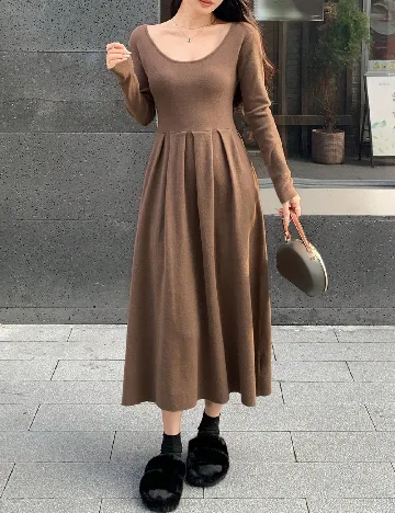 Rochie medie SHEIN, maro Maro