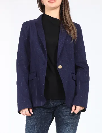 Sacou Zara, bleumarin Albastru