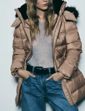 Geaca Zara, bej Crem