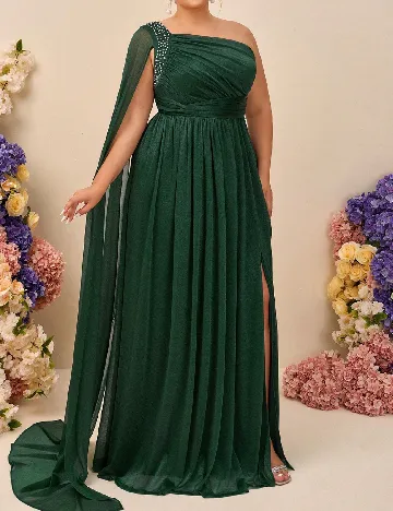 Rochie lunga SHEIN CURVE, verde Verde