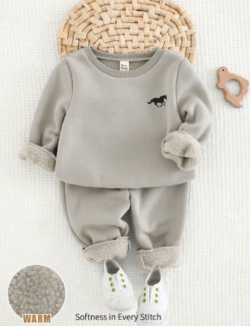 Compleu Shein Kids, gri