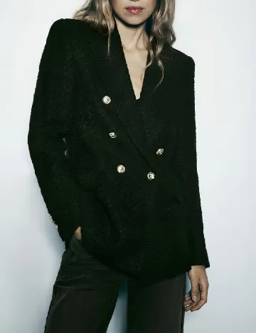 Sacou Zara, negru Negru