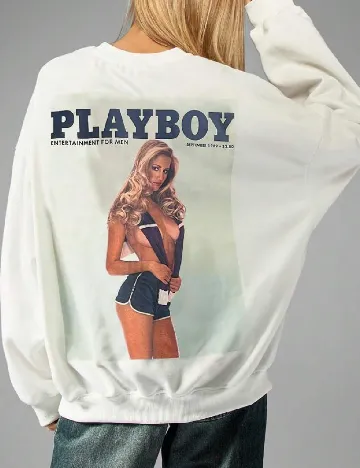 Bluza Oversize Missguided, alb Alb