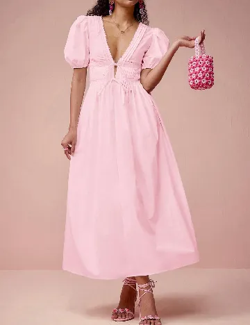 Rochie lunga SHEIN, roz Roz