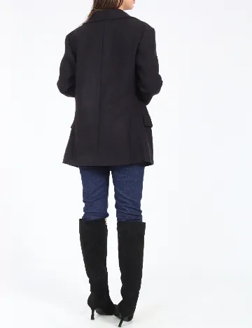 Palton Zara, bleumarin Albastru