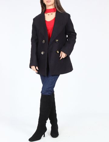 Palton Zara, bleumarin