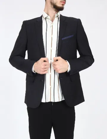 Sacou Zara, bleumarin Albastru